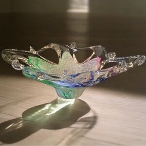 Murano Glassware Decorative Bowl Dish Made In Italy​ glass art holidays birthday